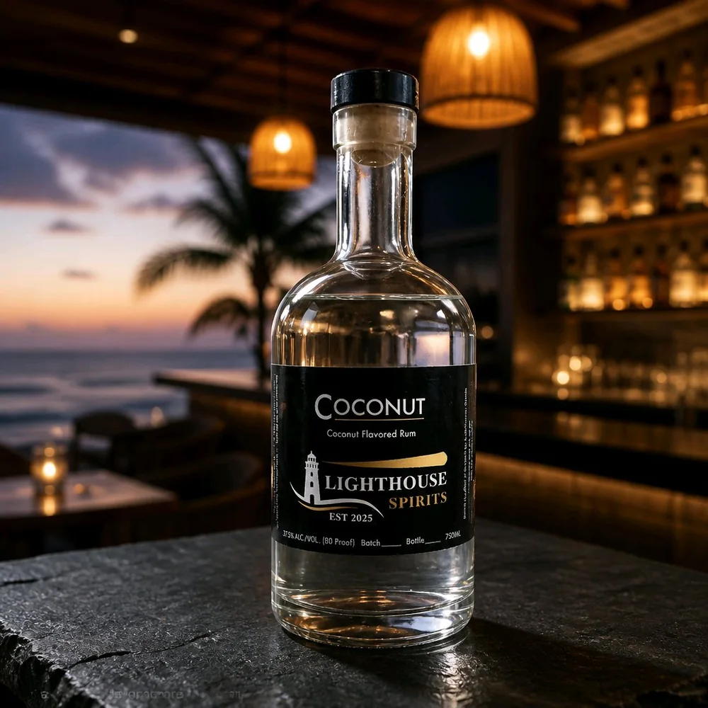 Coconut Rum bottle