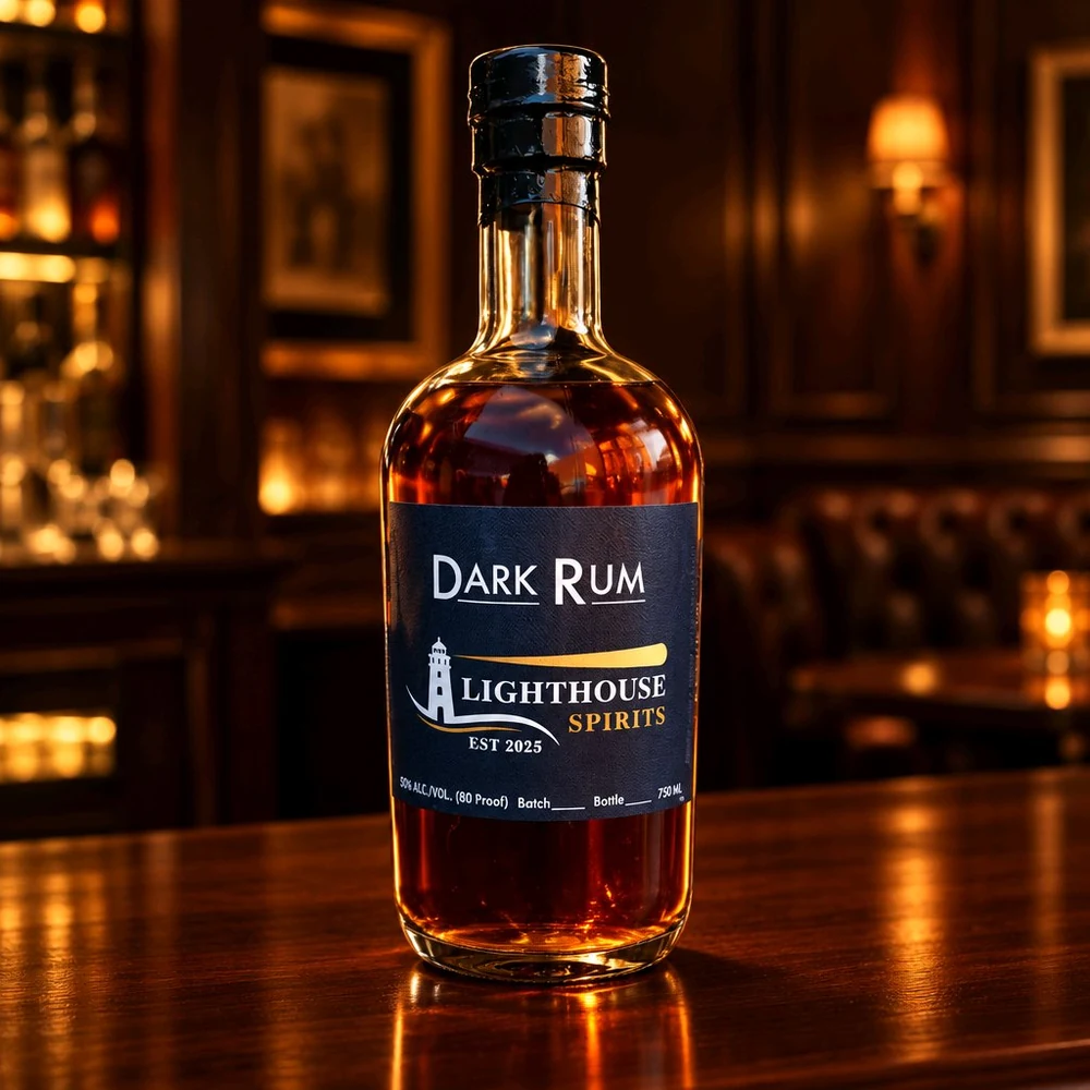 Dark Rum bottle