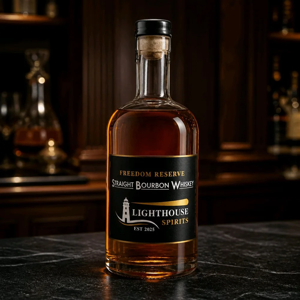 Freedom Reserve Straight Bourbon Whiskey bottle