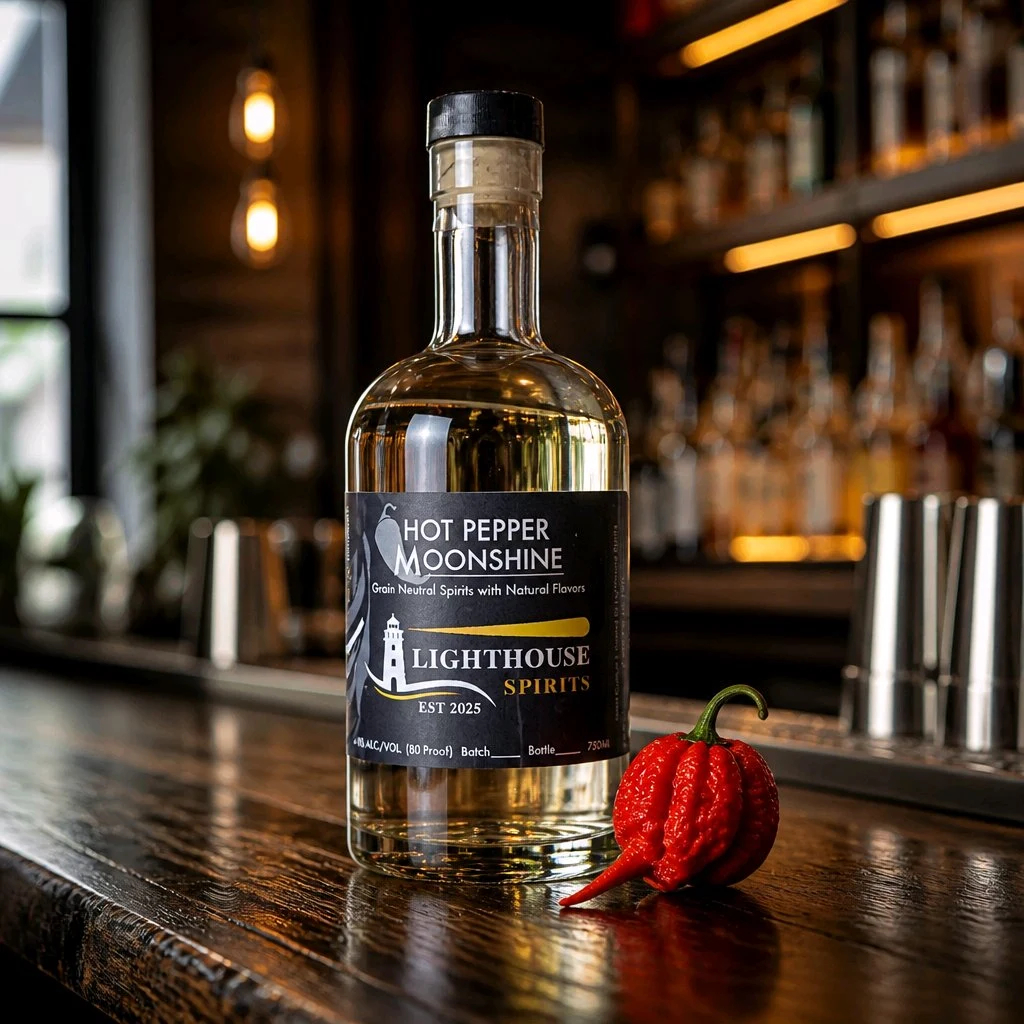 Hot Pepper Moonshine bottle