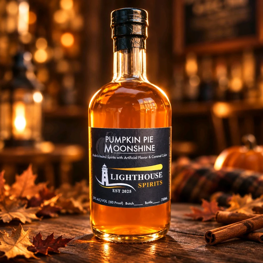 Pumpkin Pie Moonshine bottle