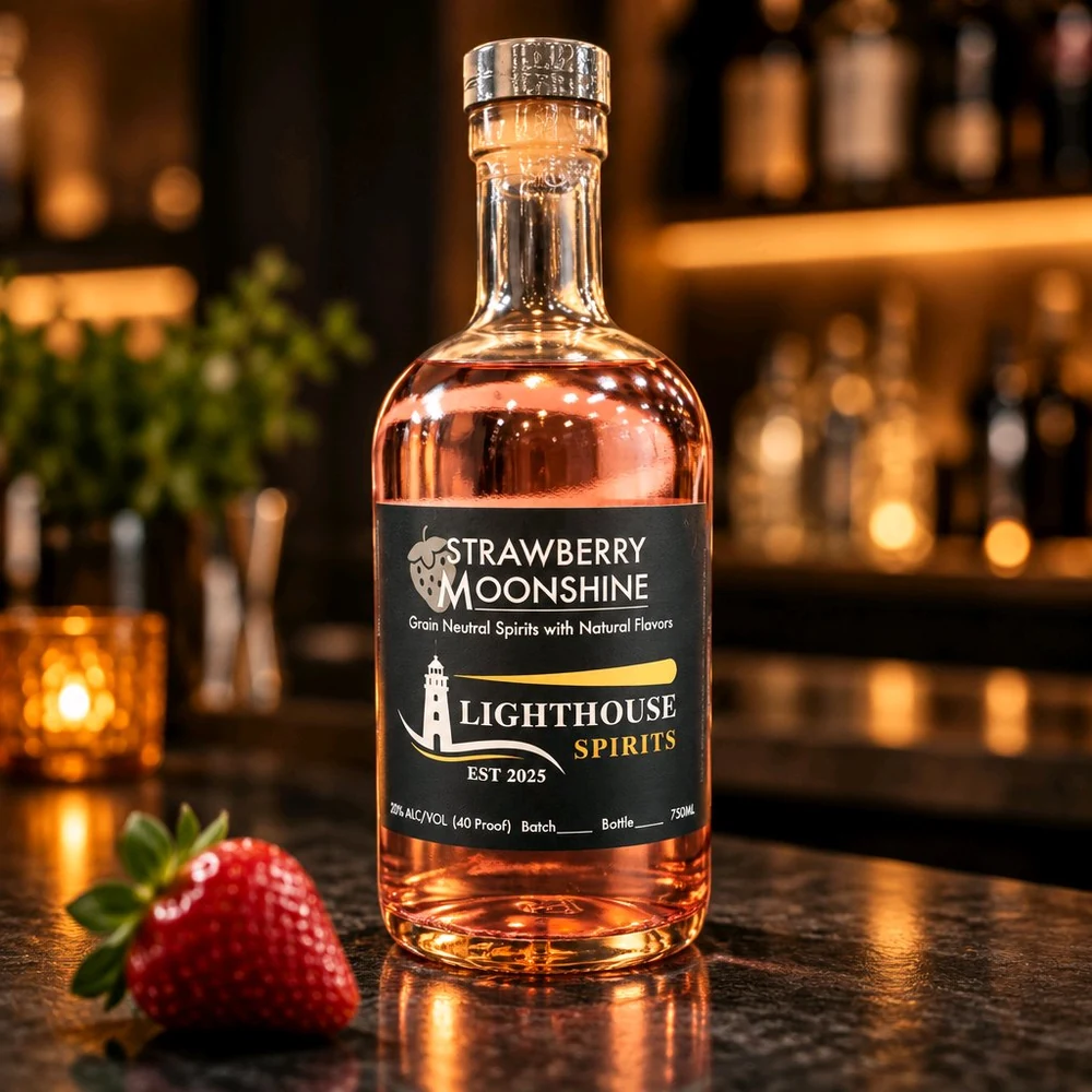 Strawberry Moonshine bottle