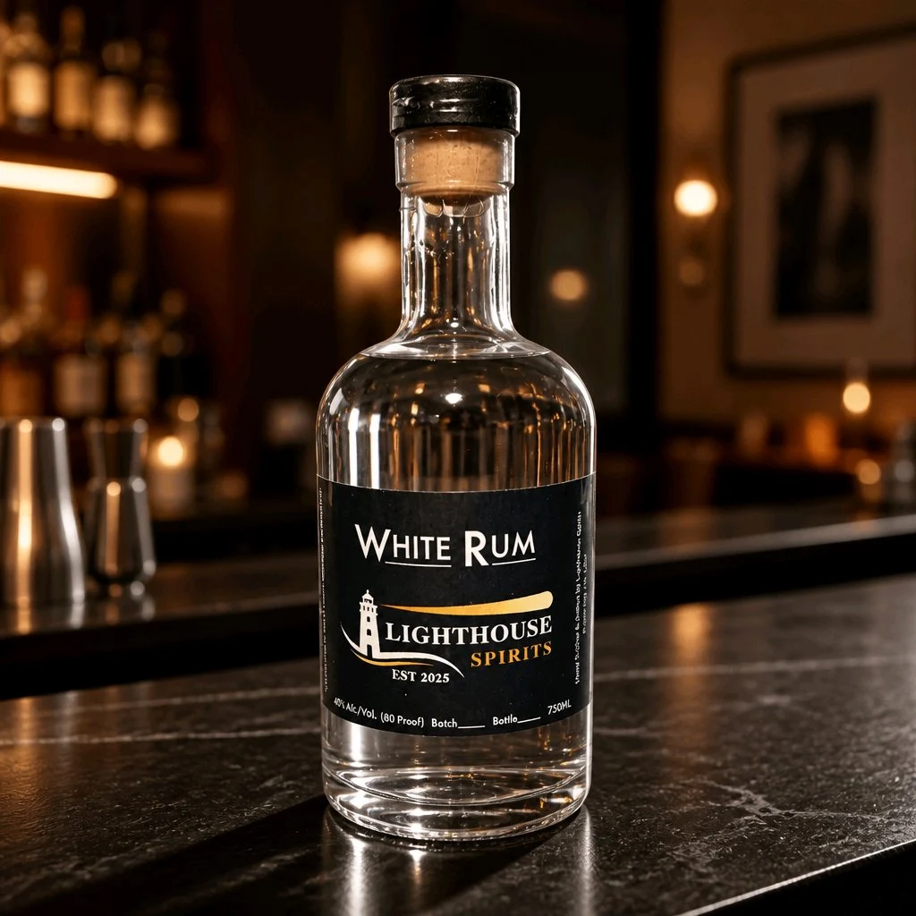 White Rum bottle